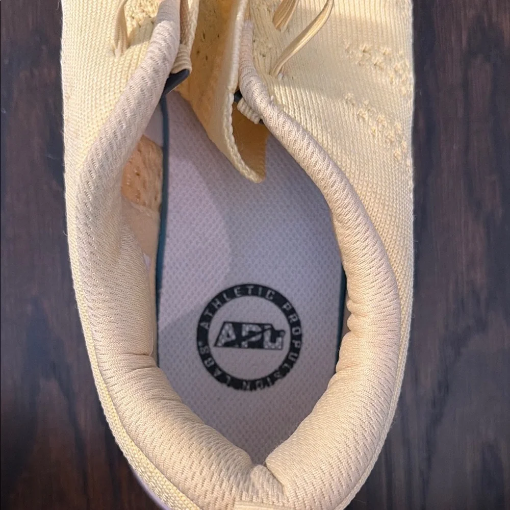 APL Light Yellow Knit Lace-Up Women’s Sneakers